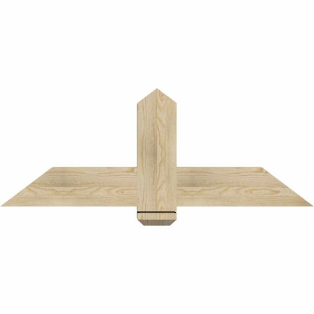 Ekena Millwork Eugene Rough Sawn Timber Gable Bracket, Douglas Fir, 48"W x 18"H x 6"D x 6"F, 9/12 Pitch GBW048X18X0606EUG00RDF
